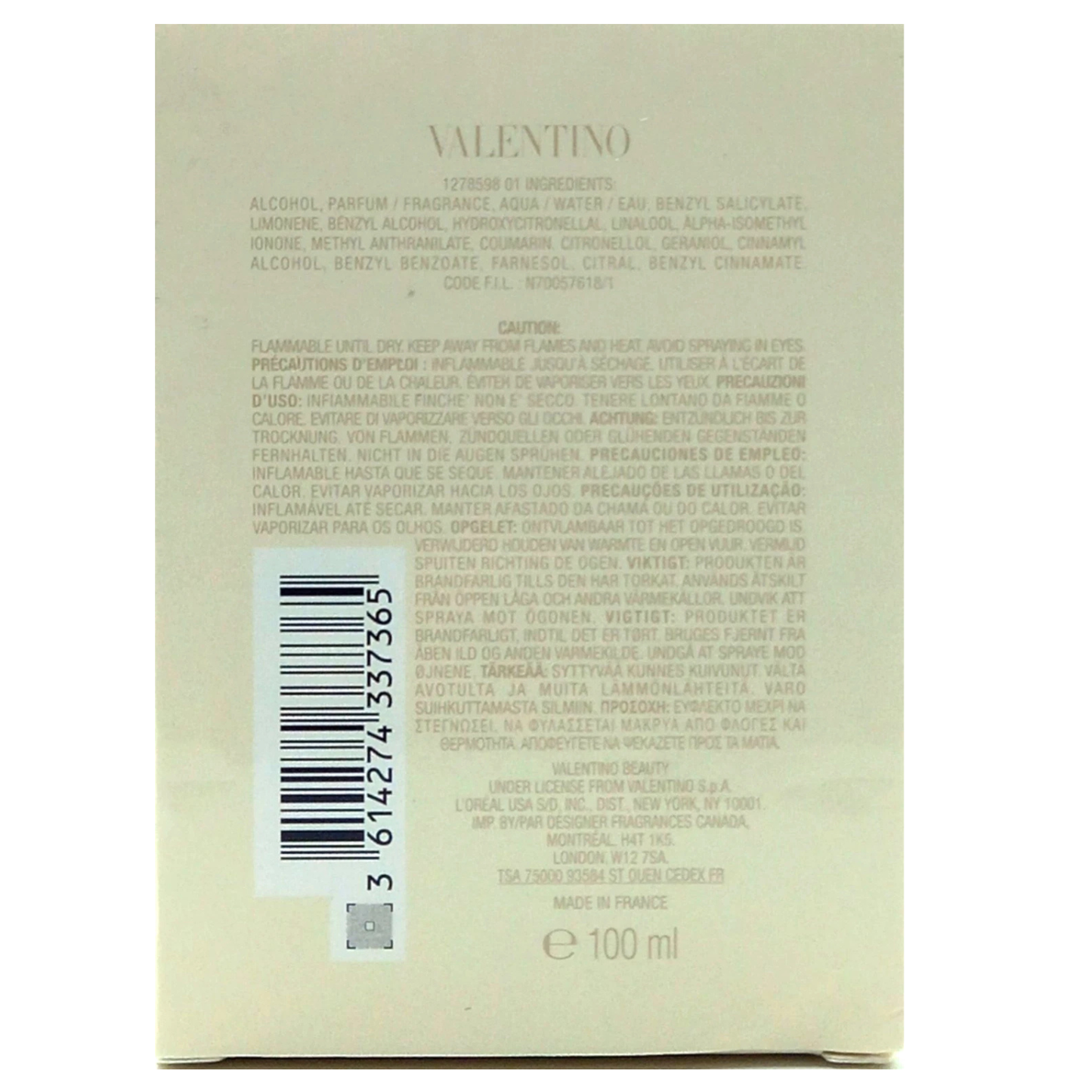 Valentino Born In Roma Donna Ivory - Eau De Parfum for women 100 ml